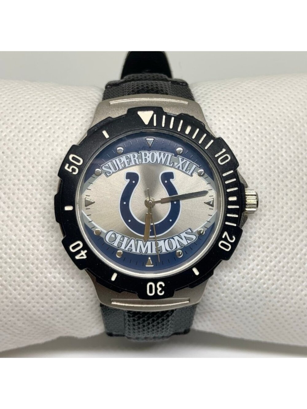 Indianapolis Colts Super Bowl XLII 38mm quartz sports men’s watch running